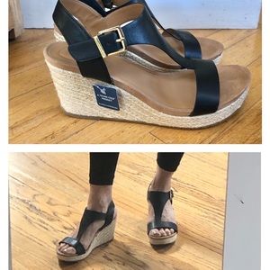 Kenneth Cole Ortholite Espadrille Wedge Sandals